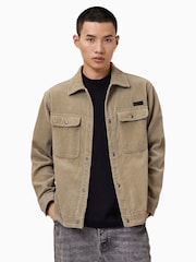 AllSaints Brown Castleford Jacket - Image 1 of 8