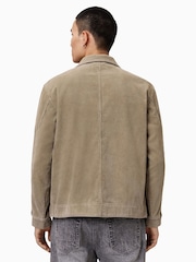 AllSaints Brown Castleford Jacket - Image 6 of 8