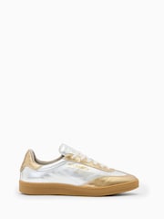 AllSaints Metallic Thelma Met Sneakers - Image 1 of 5