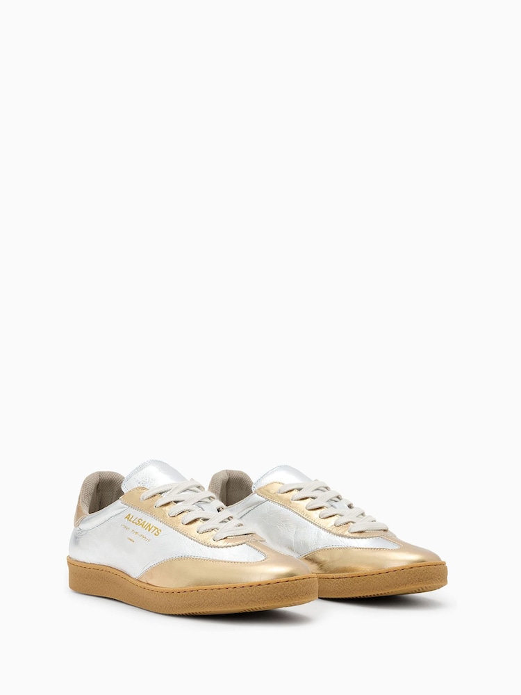 AllSaints Metallic Thelma Met Sneakers - Image 2 of 5 AllSaints Metallic Thelma Met Sneakers - Image 2 of 5