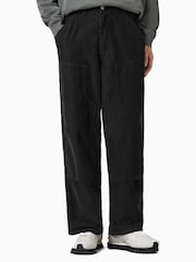 AllSaints Black Dunstan Trousers - Image 1 of 6
