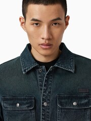 AllSaints Blue Castleford Jacket - Image 2 of 8