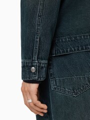 AllSaints Blue Castleford Jacket - Image 6 of 8