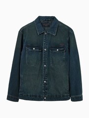 AllSaints Blue Castleford Jacket - Image 7 of 8