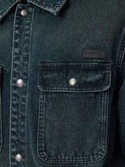 AllSaints Blue Castleford Jacket - Image 8 of 8