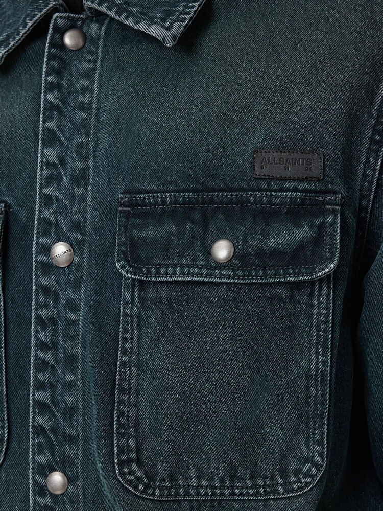 AllSaints Blue Castleford Jacket - Image 8 of 8