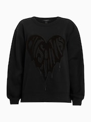 AllSaints Black Trip Piper Sweat Top - Image 5 of 6