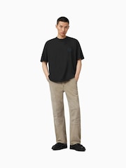 AllSaints Black Waved Short Sleeve Crew T-Shirt - Image 5 of 7