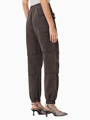 AllSaints Brown Val Tencel Trousers - Image 2 of 9