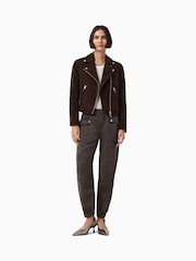AllSaints Brown Val Tencel Trousers - Image 6 of 9