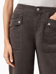 AllSaints Brown Val Tencel Trousers - Image 7 of 9