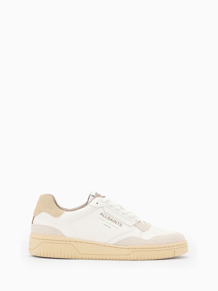 AllSaints White Regan Low Top - Image 1 of 5