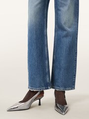 AllSaints Grey IDIYA Slingback Sandals - Image 1 of 8