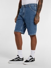 Dickies Light Blue Garyville Denim Shorts - Image 4 of 4
