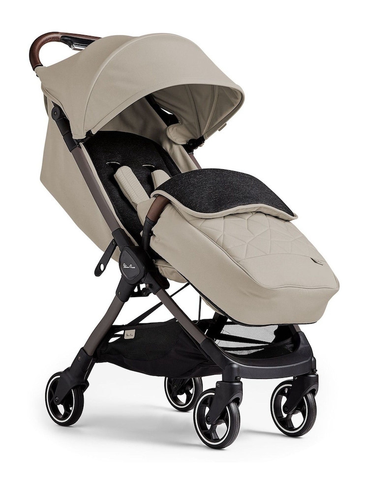 Silver Cross Natural Clic 2 Compact Stroller and Footmuff Bundle - Image 2 of 7