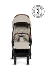 Silver Cross Natural Clic 2 Compact Stroller and Footmuff Bundle - Image 4 of 7