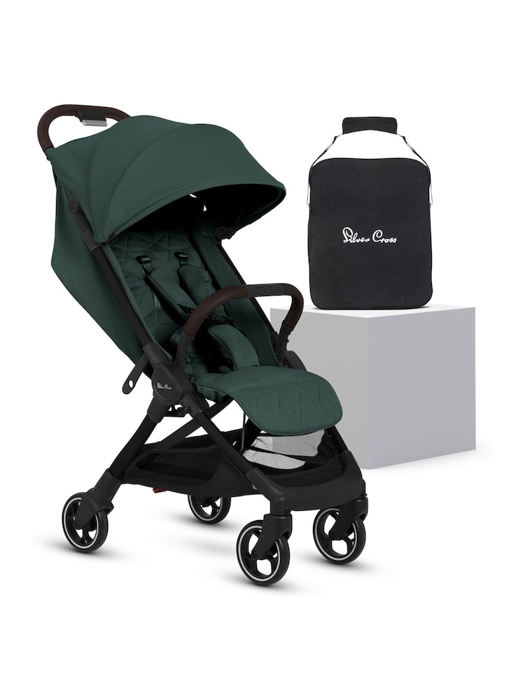Silver Cross Green Clic 2 Compact Stroller with Travel Bag - Image 1 of 6