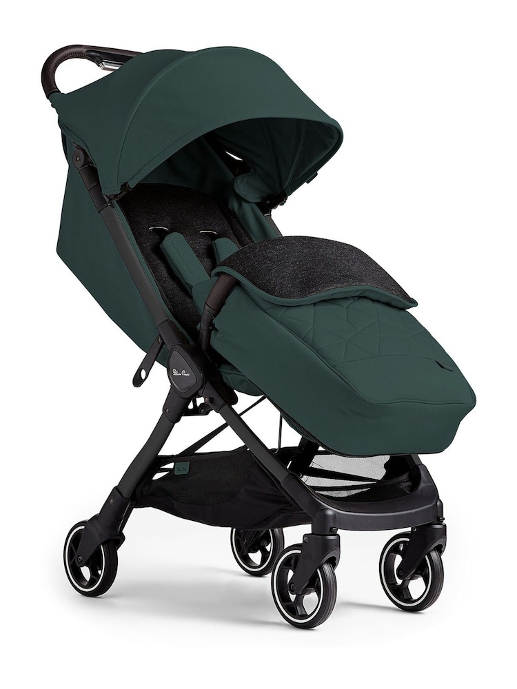 Silver Cross Green Clic 2 Compact Stroller and Footmuff Bundle - Image 2 of 7