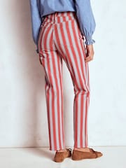 Boden Red High Rise Stripe Jeans - Image 2 of 6