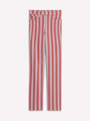 Boden Red High Rise Stripe Jeans - Image 6 of 6