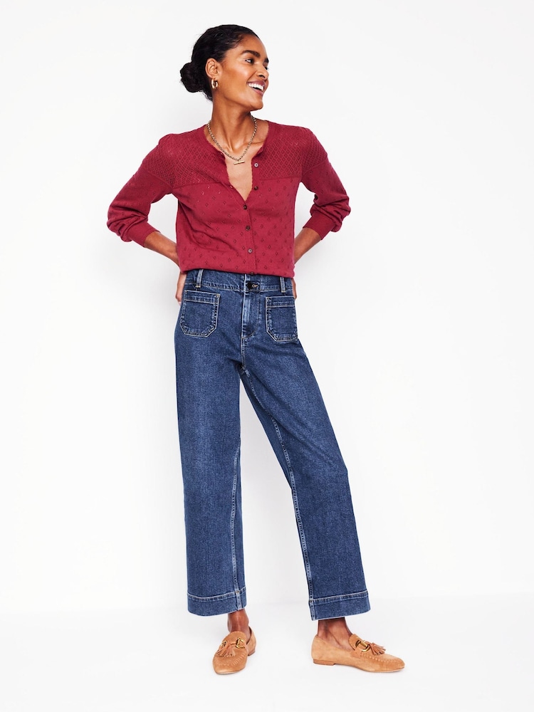 Boden Blue Primrose Patch Pocket Jeans - Image 1 of 6 Boden Blue Primrose Patch Pocket Jeans - Image 1 of 6