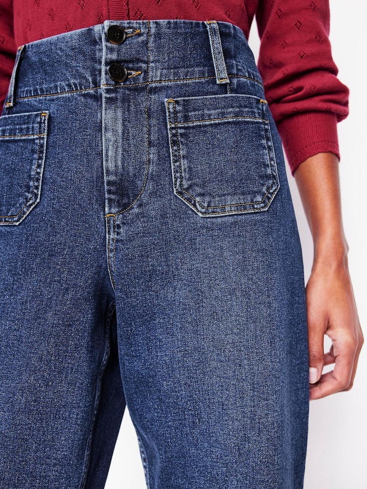 Boden Blue Primrose Patch Pocket Jeans - Image 2 of 6