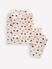 Boden Cream Snug Long John Pyjamas - Image 1 of 3