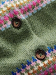 Boden Green Edie Fair Isle Cardigan - Image 5 of 6