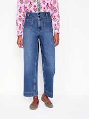 Boden Blue Primrose Patch Pocket Jeans - Image 4 of 4