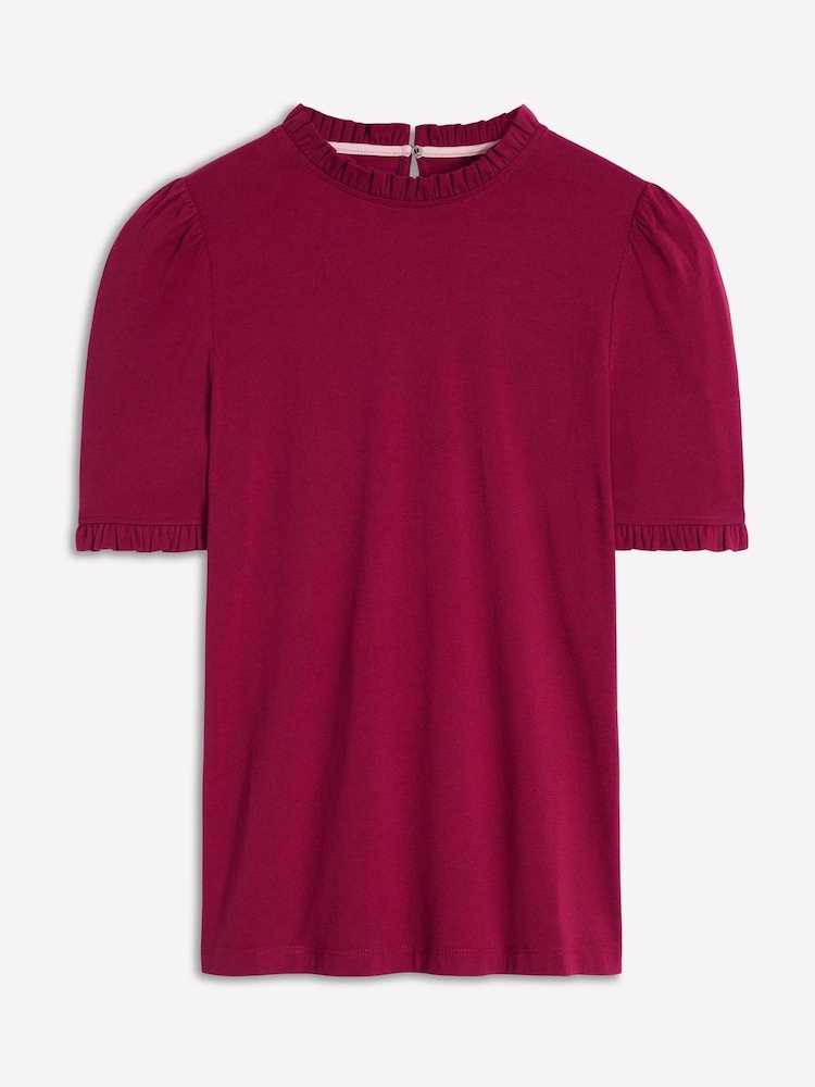 Camiseta Boden Supersoft com detalhe de babado - Imagem 6 de 6