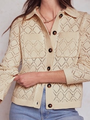 Boden Cream Astrid Knitted Jacket - Image 2 of 6