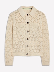 Boden Cream Astrid Knitted Jacket - Image 5 of 6