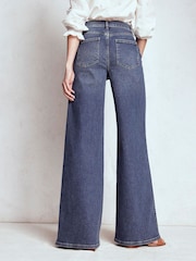 Boden Blue High Rise Clean Wide Jeans - Image 2 of 6