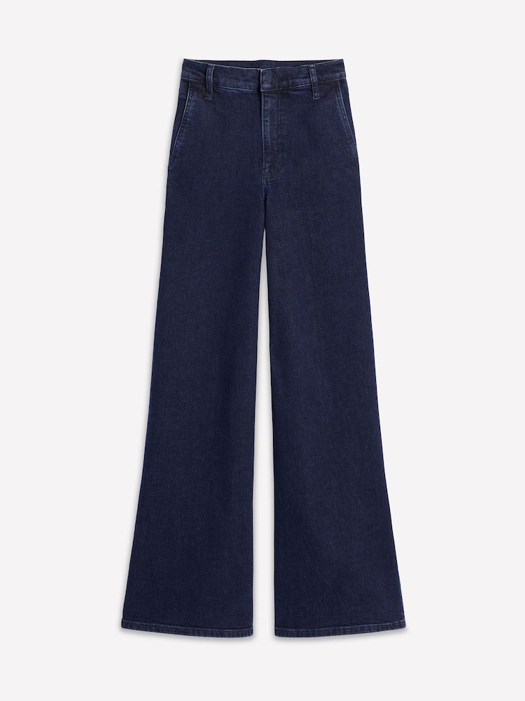 Boden Blue High Rise Clean Wide Jeans - Image 1 of 1