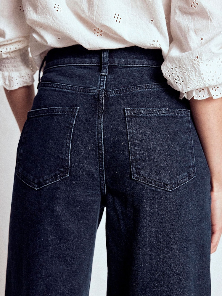 Boden Blue High Rise Clean Wide Jeans - Image 2 of 6