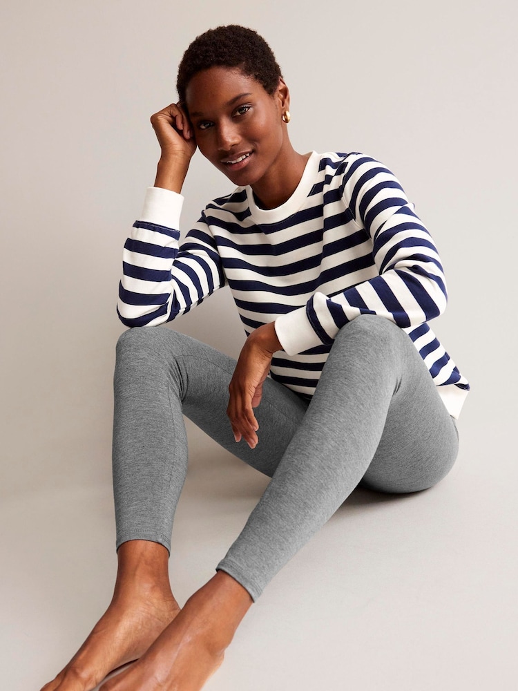 Boden Grey High Rise Jersey Leggings - Image 1 of 5 Boden Grey High Rise Jersey Leggings - Image 1 of 5
