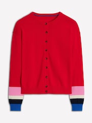 Boden Red Relaxed Lara Cotton Cardigan - Image 1 of 7