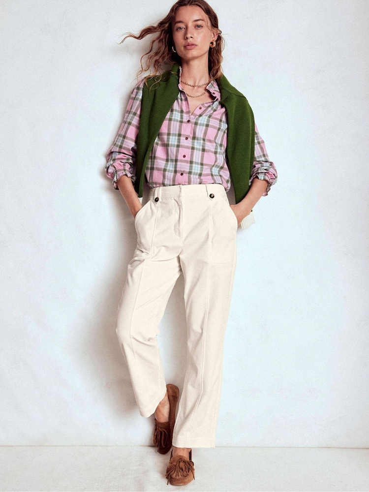 Boden Cream Pimlico Cord Trousers - Image 1 of 5 Boden Cream Pimlico Cord Trousers - Image 1 of 5