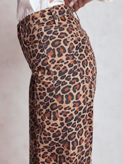 Boden Brown High Rise Wide Leg Jeans - Image 5 of 6