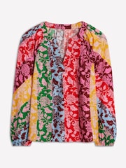 Boden Green Long Sleeve Notch Top - Image 6 of 6