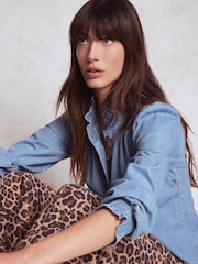 Blusa jeans Boden Lorna - Imagem 4 de 6