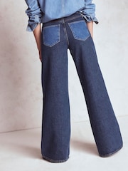 Boden Blue High Rise Wide Leg Jeans - Image 4 of 7