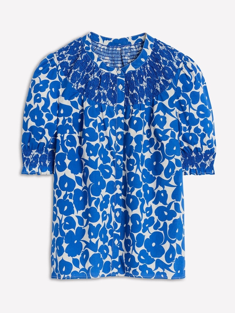 Boden Blue Effie Short Sleeve Top - Image 5 of 5 Boden Blue Effie Short Sleeve Top - Image 5 of 5