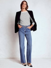 Boden Black Olivia Long Sleeve Breton T-Shirt - Image 1 of 5