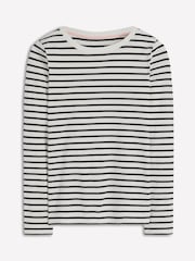 Boden Black Olivia Long Sleeve Breton T-Shirt - Image 5 of 5