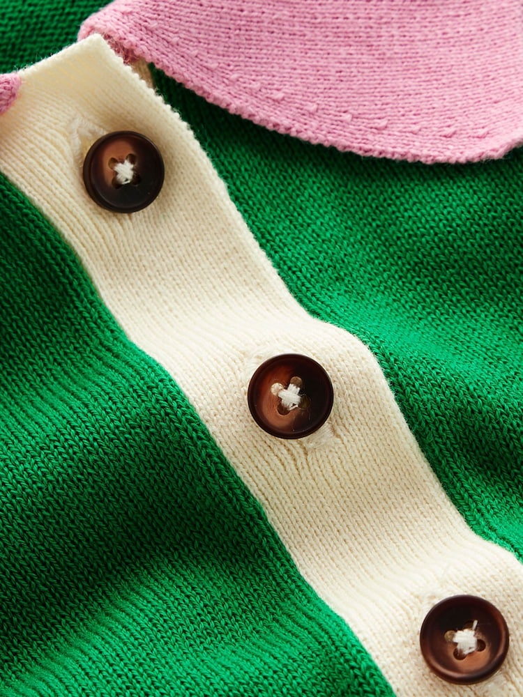 Boden Green Relaxed Lara Cotton Henley Jumper - Image 2 of 6
