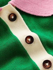 Boden Green Relaxed Lara Cotton Henley Jumper - Image 6 of 6