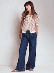 Boden Blue Drawcord Denim Trousers - Image 1 of 1