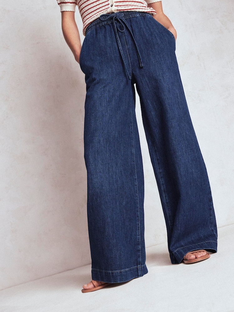 Calças jeans com cordão Boden - Imagem 2 de 7