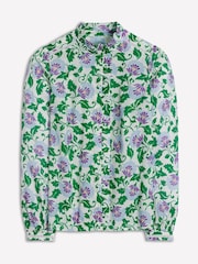 Boden Green Helena Cotton Top - Image 5 of 5